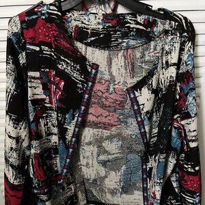 Shein Print Open Bolero Jacket for Women - Colorful Size XXL